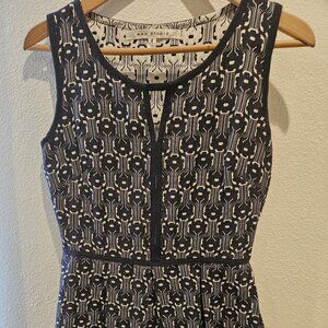 Max Studio Blue & White Embroidered Dress